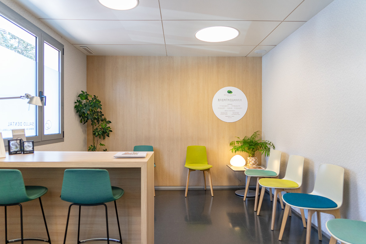 Sala de espera de la clínica dental